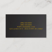 Nettoyeurs, Nettoyage À Sec, Carte de visite De Bl (Dos)