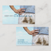 Nettoyeurs, Nettoyage À Sec, Carte de visite De Bl (Devant / Derrière)
