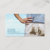 Nettoyeurs, Nettoyage À Sec, Carte de visite De Bl (Dos)