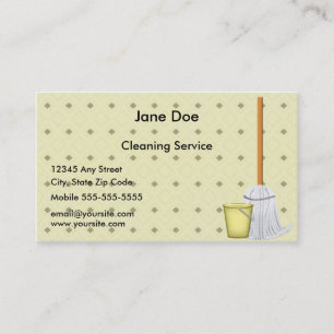 Nettoyez le carte de visite