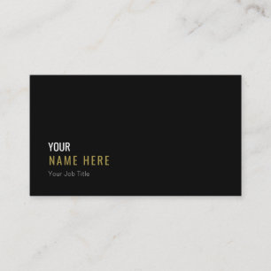 Nettoyez le carte de visite noir moderne