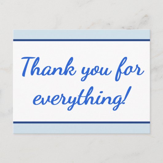 Nettoyez "le Merci pour tout !" Carte postale (Devant)