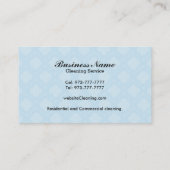 Nettoyez les cartes d'entreprise de services (Dos)