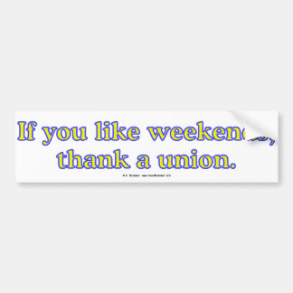 NetWeekends Bumpersticker
