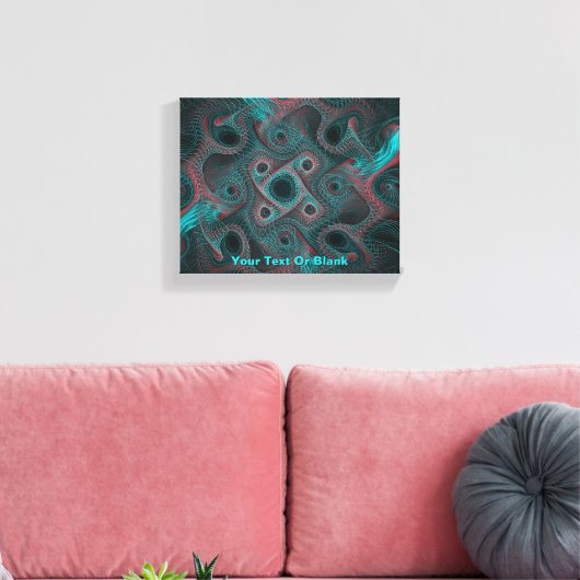 Netwerk Canvas Afdruk (Insitu (Woonkamer))