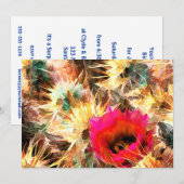 Netwerk van de Cactus-naalden Kaart (Voorkant / Achterkant)