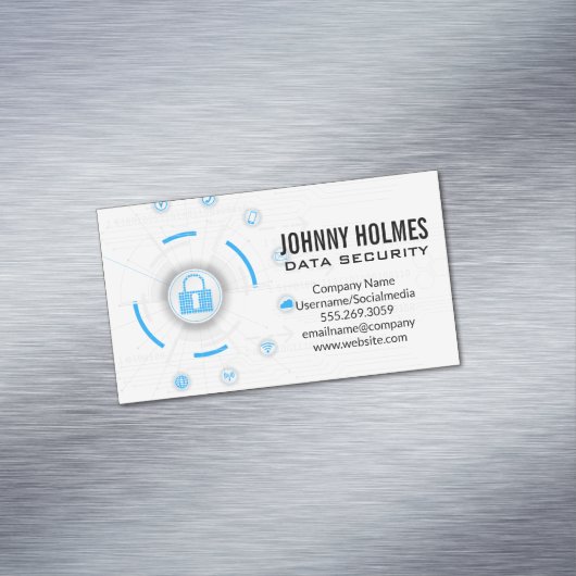 Netwerkbeveiliging | Cyberbeveiliging Magnetisch Visitekaartje (Voorbeeld)