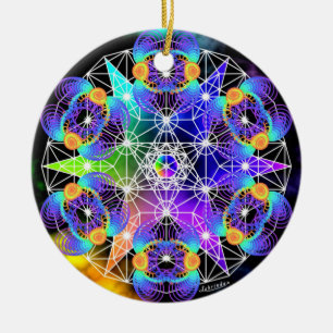 Netwerken/biologisch proces keramisch ornament