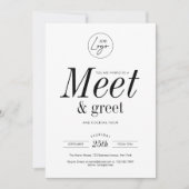 Netwerken Ontmoet & begroet minimalistische zakeli Kaart (Voorkant)