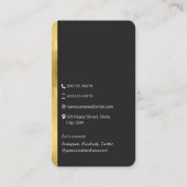 Netwerken QR-code moderne trendgoud professional Visitekaartje (Achterkant)