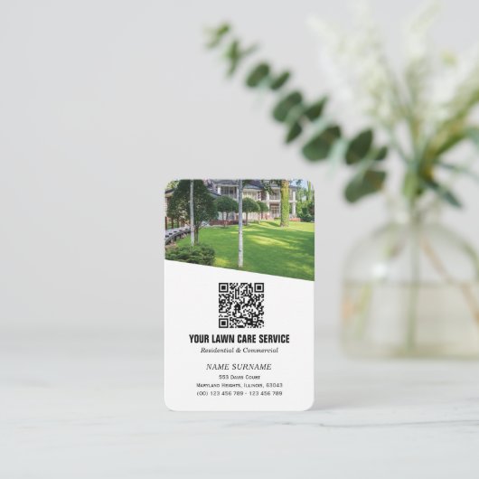 Netwerken QR-code Verticale thuiszorg  Visitekaartje (Staand voorkant)