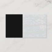 Netwerken | Technische geometrische Logo Visitekaartje (Achterkant)