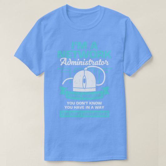 Network Administrator System Server Admin Cadeft T-shirt (Design voorkant)