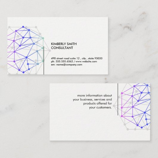 Network Tech-Logo Visitekaartje (Voorkant / Achterkant)