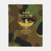 Netzah Yehuda 97e Bataljon Fleece Deken (Voorkant)