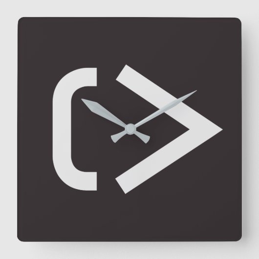 NEu Tymes-klok Vierkante Klok (Voorkant)