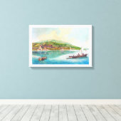 Neuchâtel, Zwitserland Canvas Afdruk (Insitu (Houten vloer))