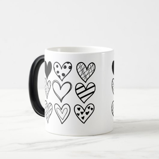 Neuf Coeurs Aimer Valentines Jour Mug (Devant gauche)