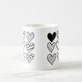 Neuf Coeurs Aimer Valentines Jour Mug (Centre)