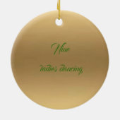 Neuf dames dansant la décoration de Noël d'or (Dos)