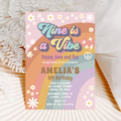 Neuf est une invitation à l'anniversaire de vibe