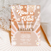 Neuf est une invitation à l'anniversaire de vibe