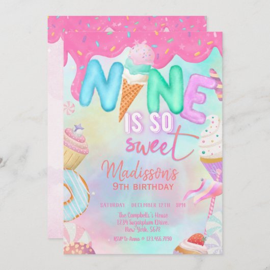 neuf est une invitation si douce (Devant / Derrière)