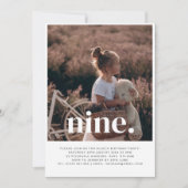 Neuf Photo Invitation pour le premier anniversaire (Devant)