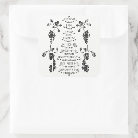 Neuf Sticker Noble Vertus (Sac)