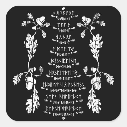 Neuf Sticker Noble Vertus (Devant)