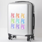 Neuf Stickers Corgi colorés (Sur valise)