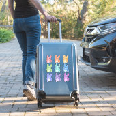 Neuf Stickers Corgi colorés (Valise Insitu)