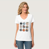 Neuf T-Shirt décoratif Citrouille (Devant entier)