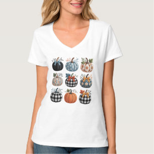 Neuf T-Shirt décoratif Citrouille