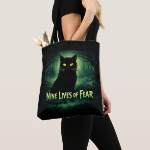 Neuf vies de peur – Sac fourre-tout Chat noir
