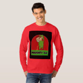 NEUGHTY ELF RUDE MENS T-SHIRTS DE NOËL (Devant entier)