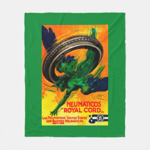 Neumaticos Royal Cord Poster Europe Fleece Deken