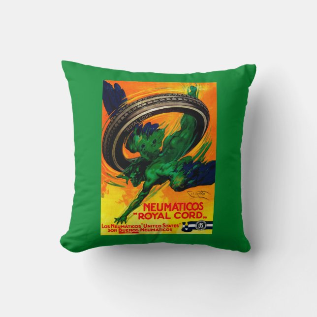 Neumaticos Royal Cord  Poster Europe Kussen (Voorkant)