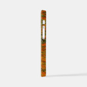 "Neural Firestorm" Abstract geel Sinaasappel iPhone Hoesje (Linkerkant)