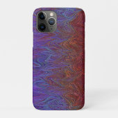 "Neural Firestorm" Abstract rood blauw Case-Mate iPhone Case (Achterkant)