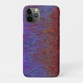 "Neural Firestorm" Abstract rood blauw iPhone 11 Pro Hoesje