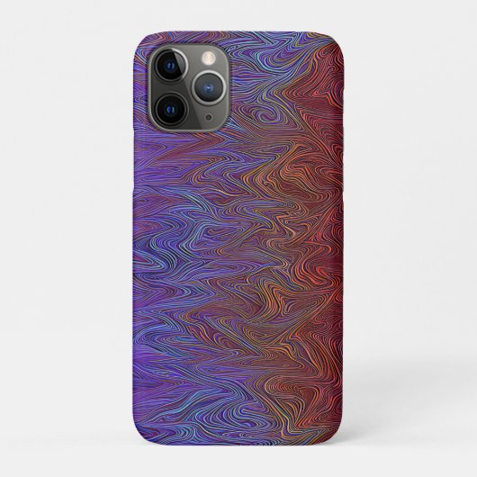 "Neural Firestorm" Abstract rood blauw Case-Mate iPhone Case (Achterkant)