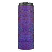 "Neural Firestorm" Abstract rood blauw Thermosbeker (Achterkant)