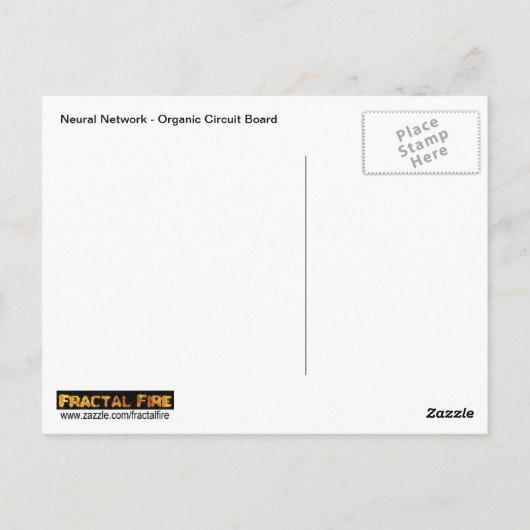 Neural Network Briefkaart (Achterkant)