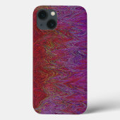 "Neurale Firestorm" Abstract" Rood Paarse Case-Mate iPhone Case (Achterkant)