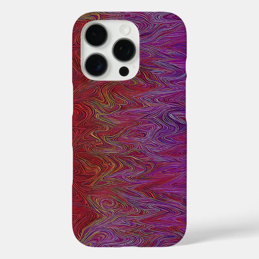 "Neurale Firestorm" Abstract" Rood Paarse Case-Mate iPhone Case (Achterkant)
