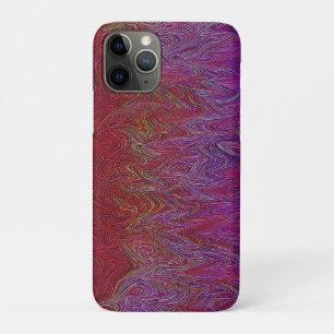 "Neurale Firestorm" Abstract" Rood Paarse iPhone 11 Pro Hoesje