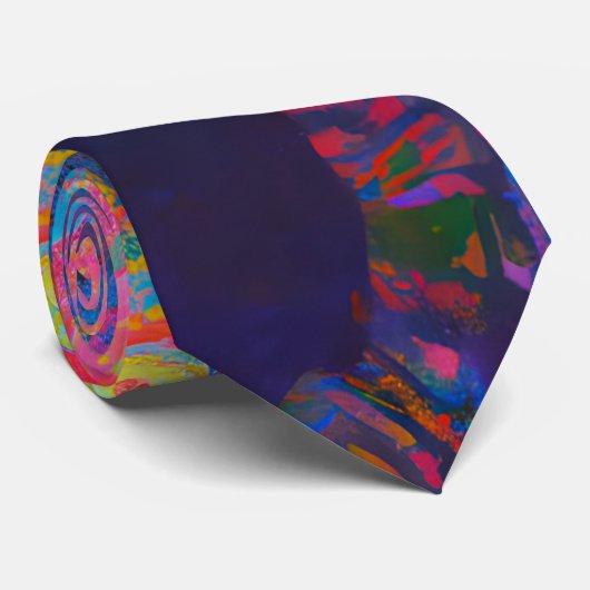 Neurale Firestorm Stropdas (Opgerold)