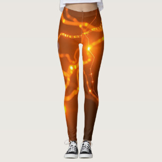 Neurale gloed: elektrische paden van lichte Leggin Leggings