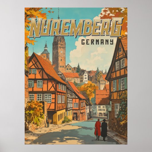 Neurenberg Duitsland - Classic Beiers Poster (Voorkant)